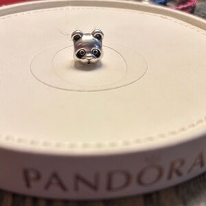 Pandora Silver and Black Panda Charm